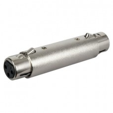 DAP Audio Adapteris XLR 3 pin Female uz XLR 3 pin Female Niķeļa korpuss